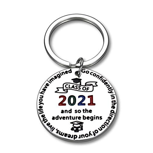 College Graduation For Son From Mom Keychain 2021 Graduate For Him Gift